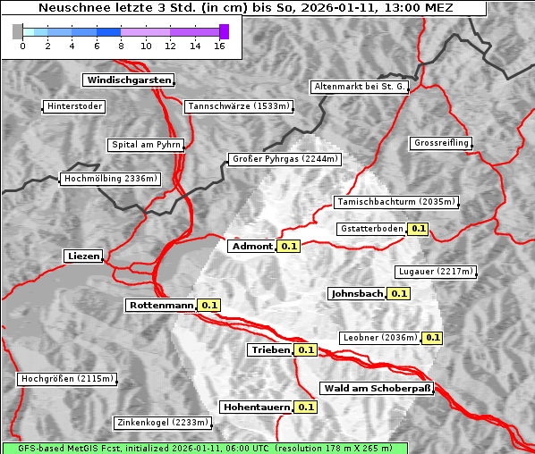 Neuschnee, 11. 1. 2026