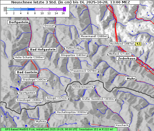 Neuschnee, 28. 10. 2025