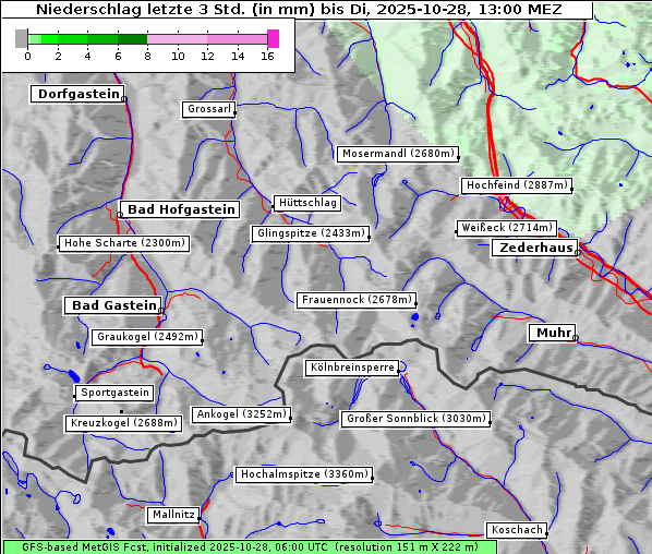 Niederschlag, 28. 10. 2025