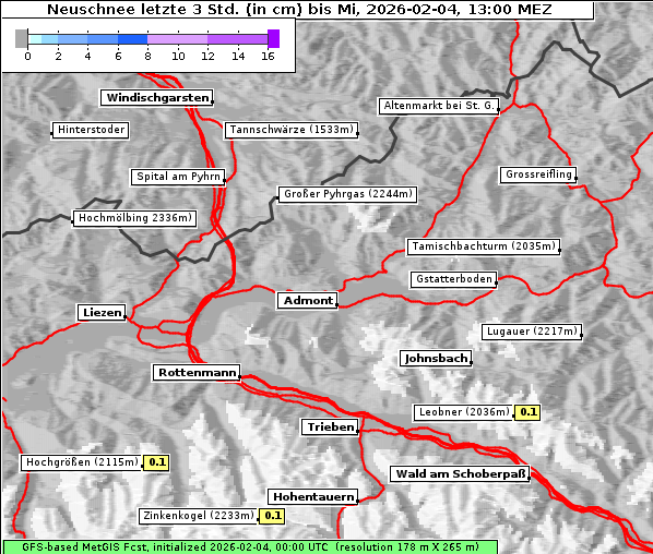 Neuschnee, 4. 2. 2026