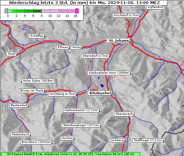 Niederschlag, 18. 11. 2024