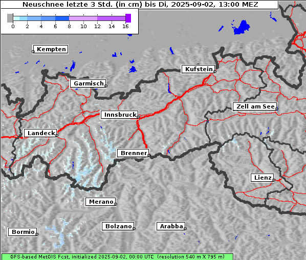 Neuschnee, 2. 9. 2025