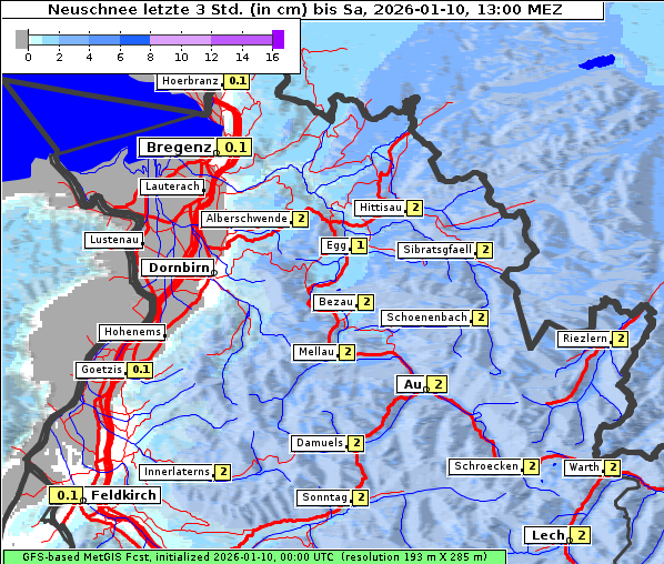 Neuschnee, 10. 1. 2026