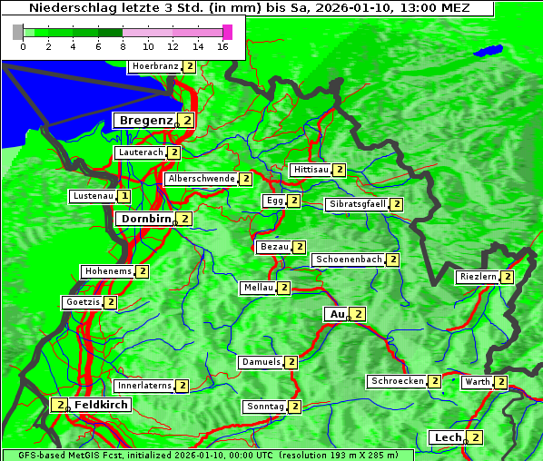 Niederschlag, 10. 1. 2026