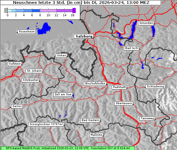 Neuschnee, 24. 3. 2026