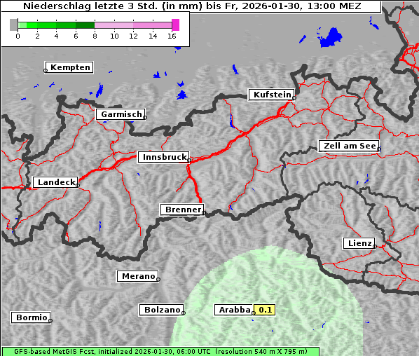 Niederschlag, 30. 1. 2026