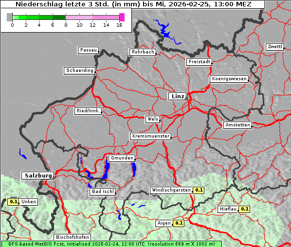 Niederschlag, 25. 2. 2026