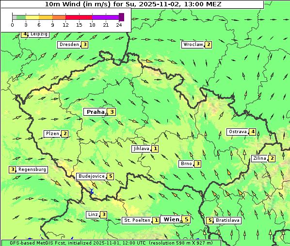 Wind, 2. 11. 2025