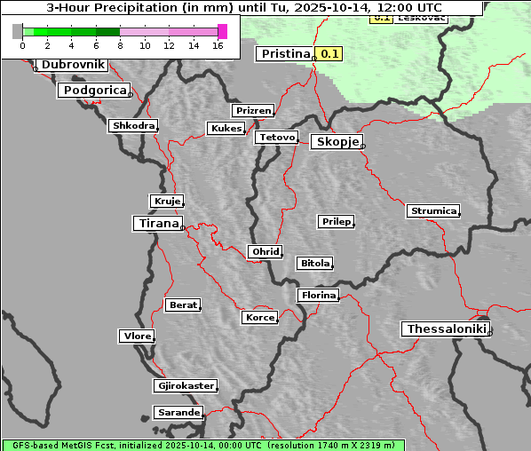 Niederschlag, 14. 10. 2025