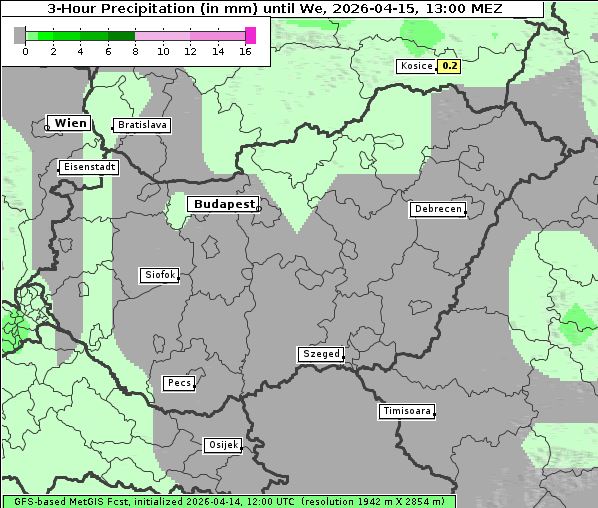 Niederschlag, 15. 4. 2026