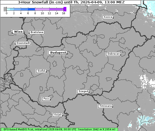 Neuschnee, 9. 4. 2026