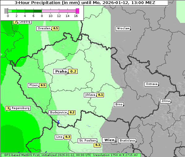 Niederschlag, 12. 1. 2026