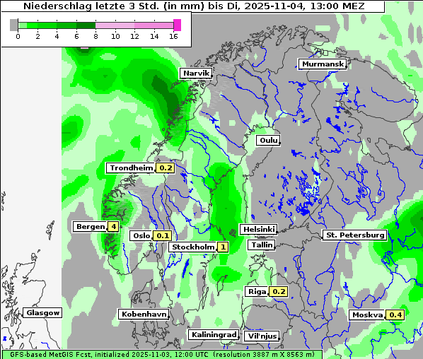 Niederschlag, 4. 11. 2025