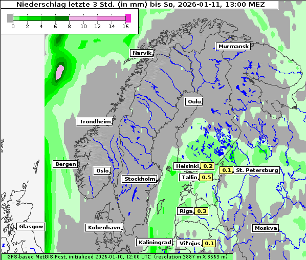 Niederschlag, 11. 1. 2026