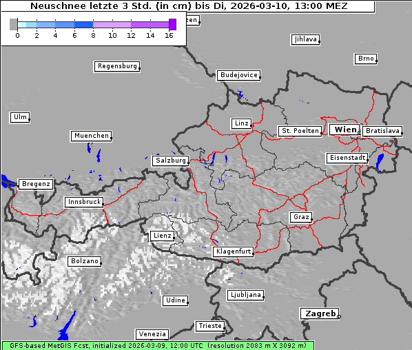 Neuschnee, 10. 3. 2026