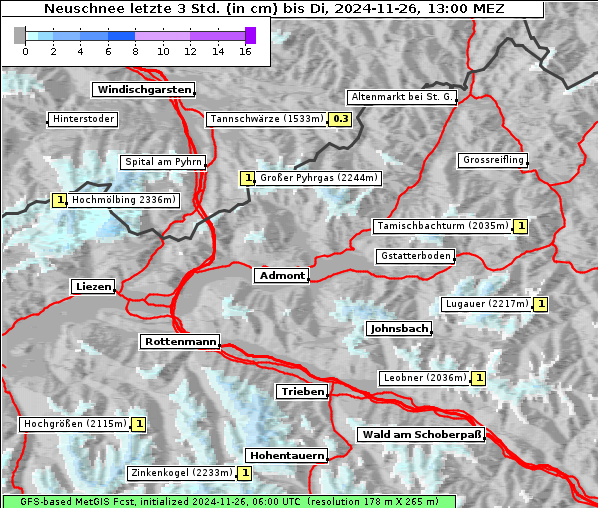 Neuschnee, 26. 11. 2024