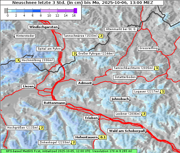 Neuschnee, 6. 10. 2025