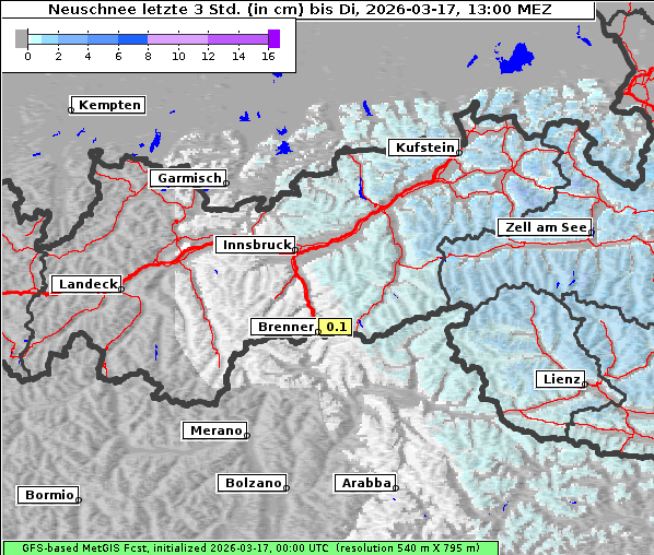 Neuschnee, 17. 3. 2026