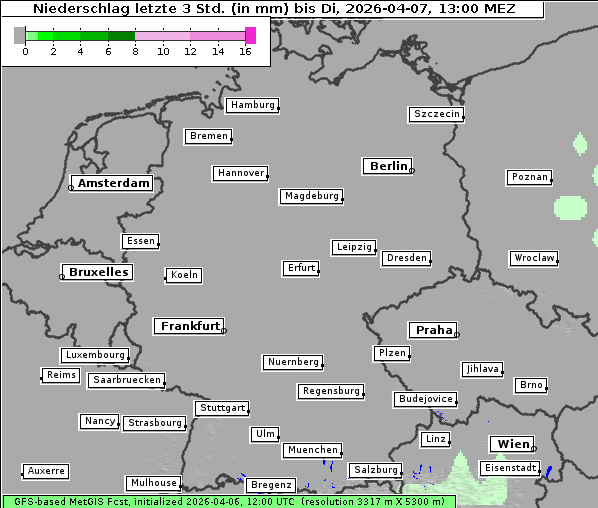 Niederschlag, 7. 4. 2026