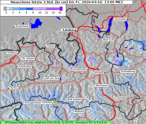 Neuschnee, 10. 4. 2026
