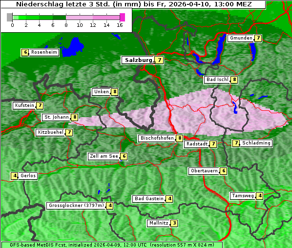 Niederschlag, 10. 4. 2026