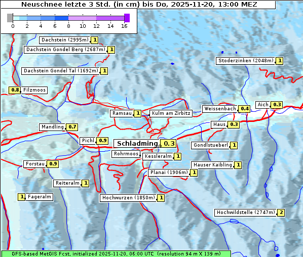 Neuschnee, 20. 11. 2025