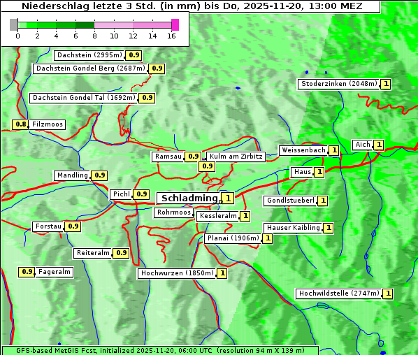 Niederschlag, 20. 11. 2025
