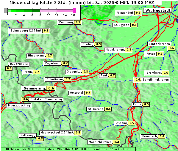 Niederschlag, 4. 4. 2026