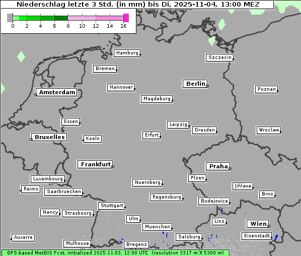 Niederschlag, 4. 11. 2025