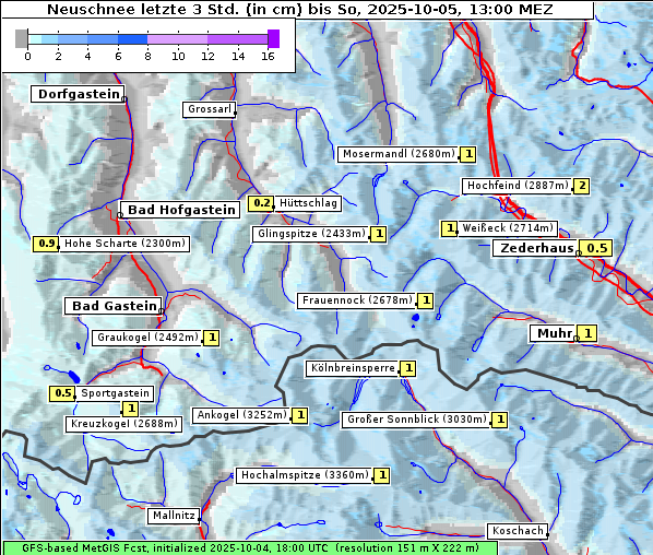 Neuschnee, 5. 10. 2025