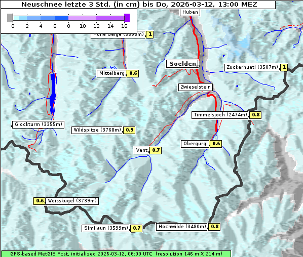 Neuschnee, 12. 3. 2026
