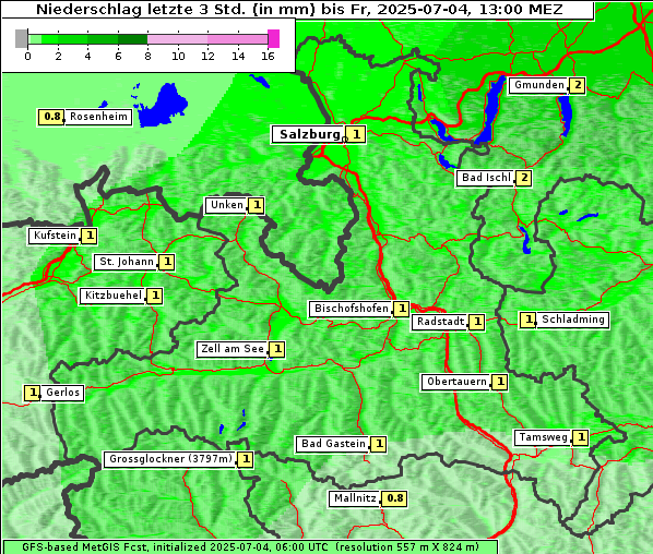 Niederschlag, 4. 7. 2025