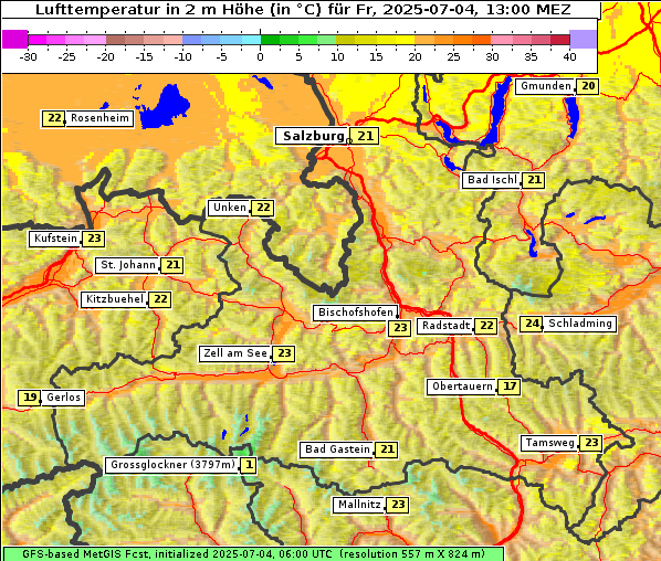 Temperatur, 4. 7. 2025