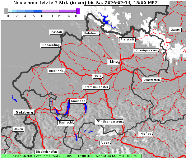 Neuschnee, 14. 2. 2026