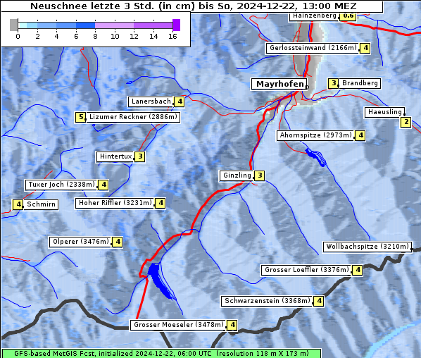 Neuschnee, 22. 12. 2024