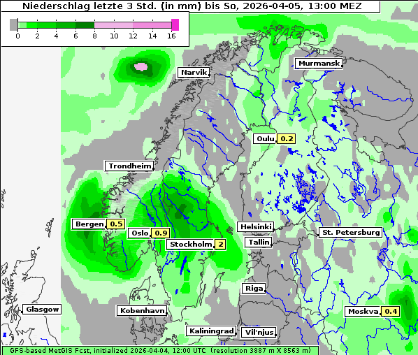 Niederschlag, 5. 4. 2026