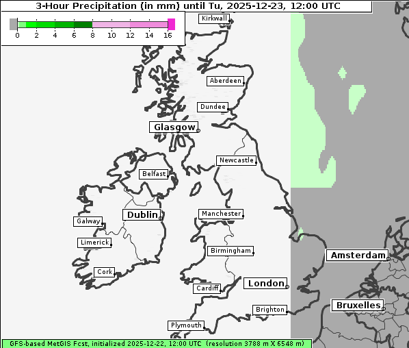 Niederschlag, 23. 12. 2025