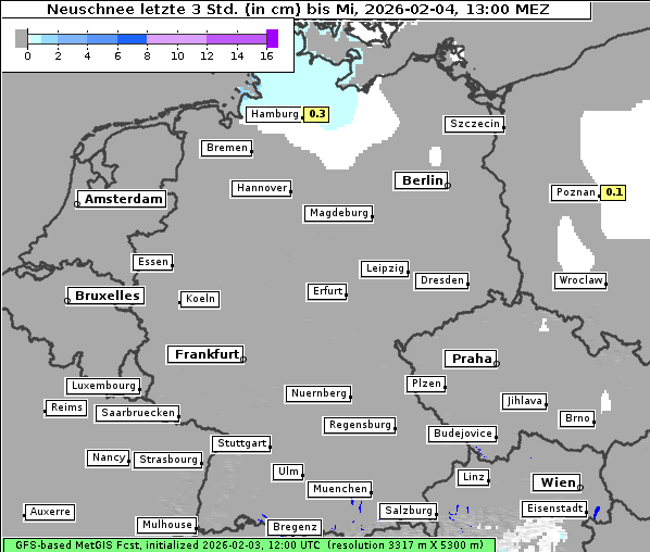 Neuschnee, 4. 2. 2026