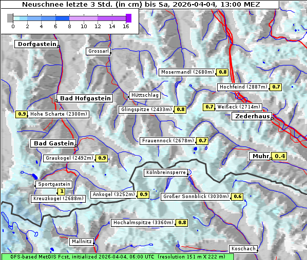 Neuschnee, 4. 4. 2026
