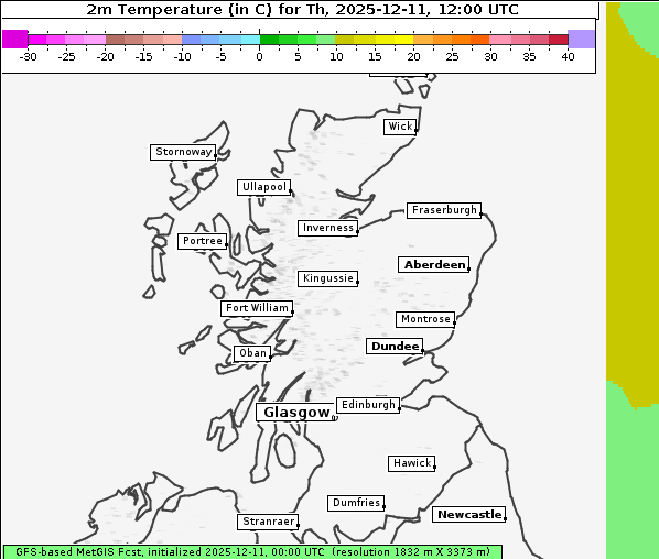 Temperatur, 11. 12. 2025