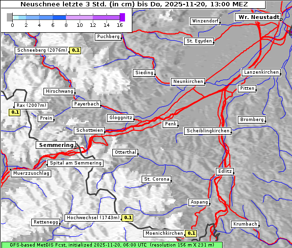 Neuschnee, 20. 11. 2025