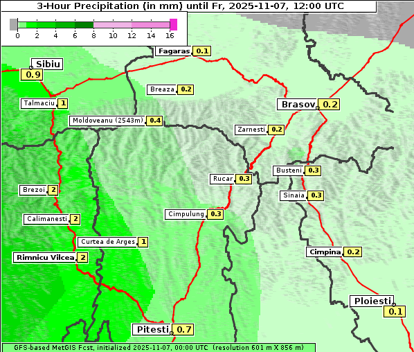 Niederschlag, 7. 11. 2025