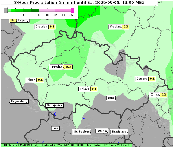 Niederschlag, 6. 9. 2025