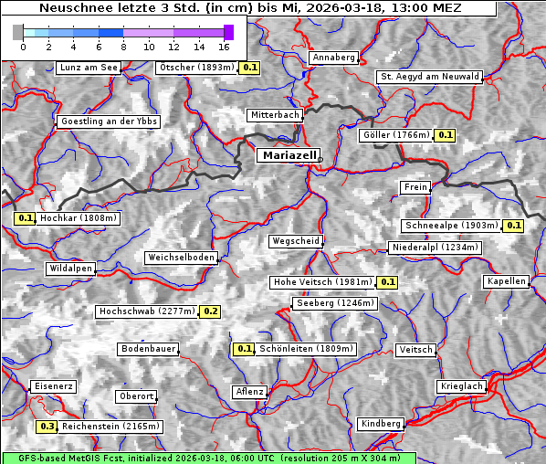 Neuschnee, 18. 3. 2026