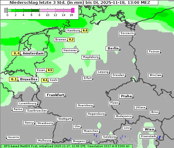 Niederschlag, 18. 11. 2025