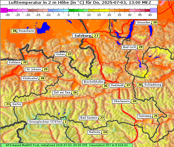 Temperatur, 3. 7. 2025