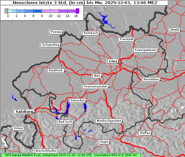 Neuschnee, 1. 12. 2025