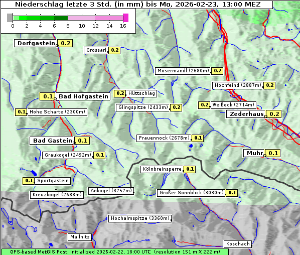 Niederschlag, 23. 2. 2026