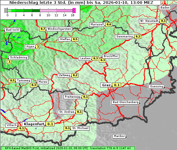 Niederschlag, 10. 1. 2026