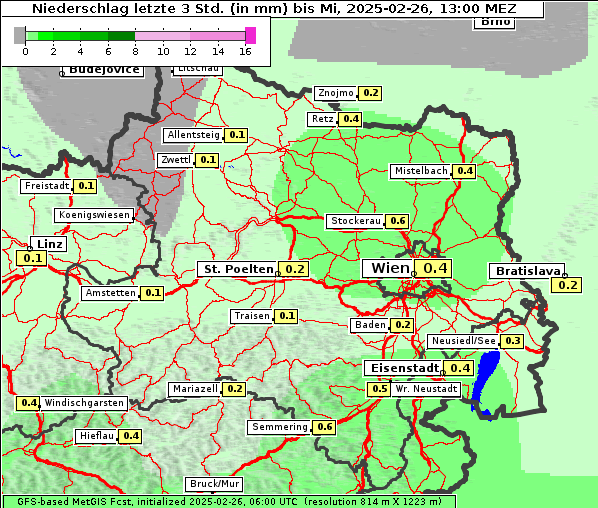 Niederschlag, 26. 2. 2025